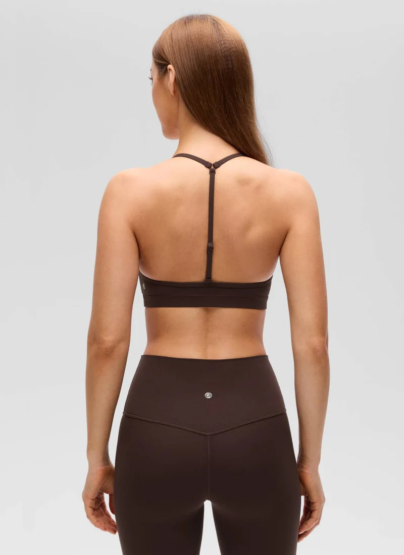 Butterluxe Soft Double Lined T Back Sports Bra