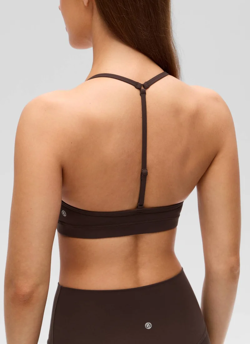 Butterluxe Soft Double Lined T Back Sports Bra