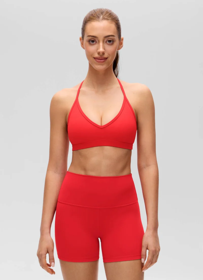 Butterluxe Soft Double Lined T Back Sports Bra
