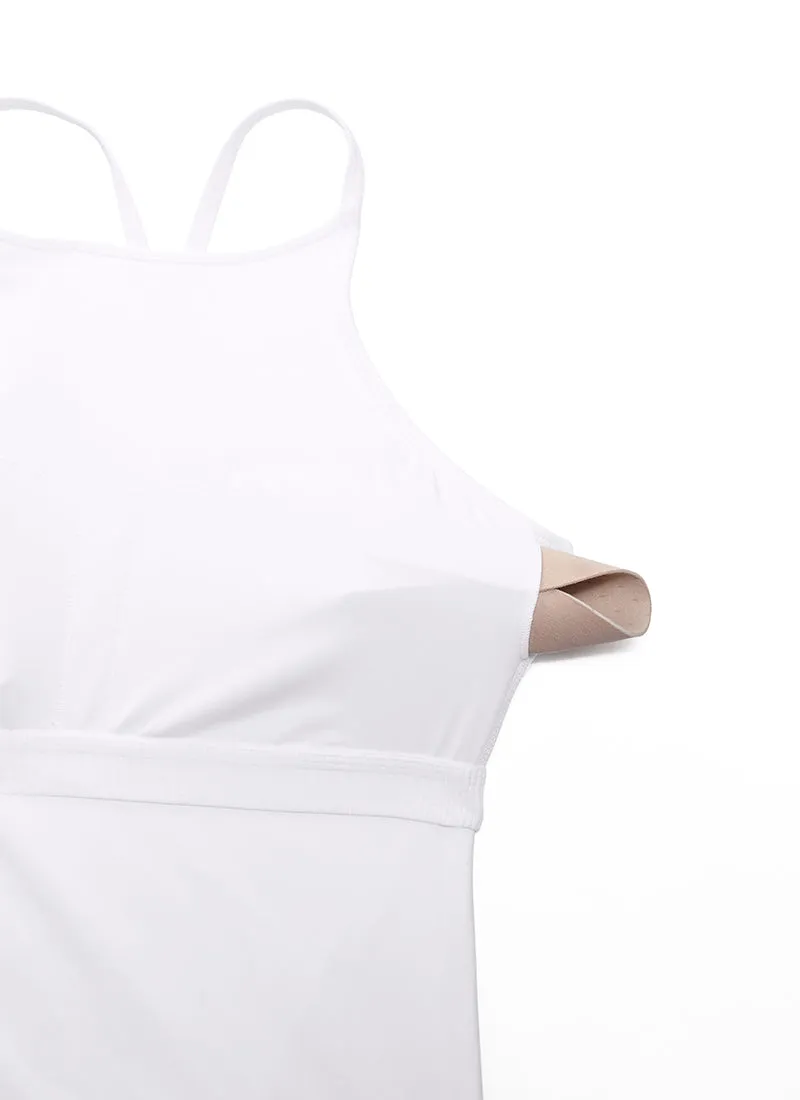 Butterluxe Built in Bra Halter Y Back Tank
