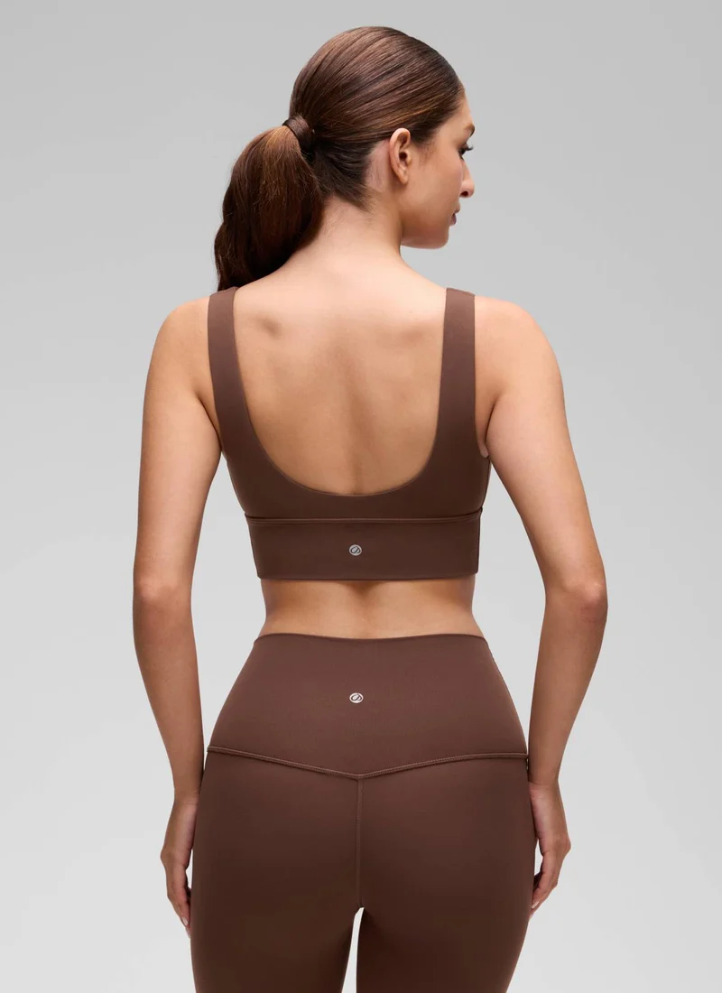 Butterluxe Deep V Neck Longline Sports Bra