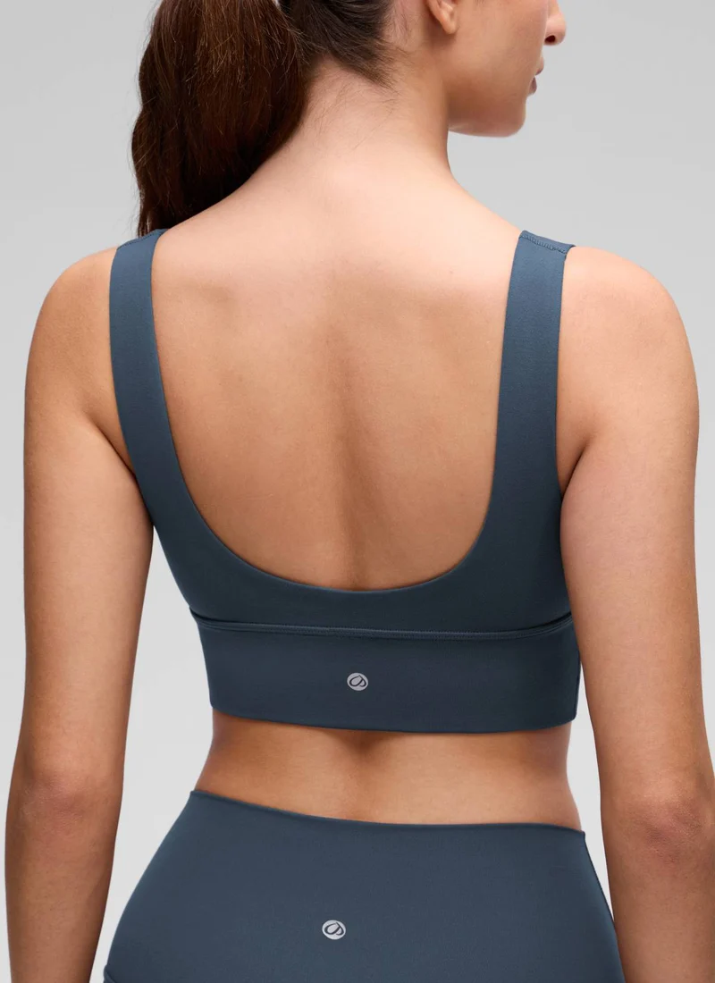 Butterluxe Deep V Neck Longline Sports Bra