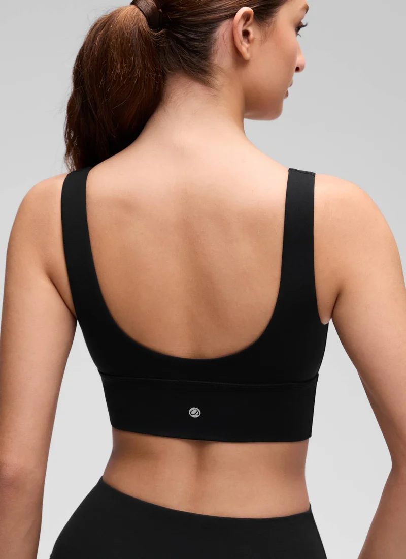 Butterluxe Deep V Neck Longline Sports Bra