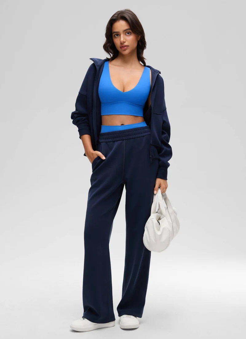Butterluxe Deep V Neck Longline Sports Bra