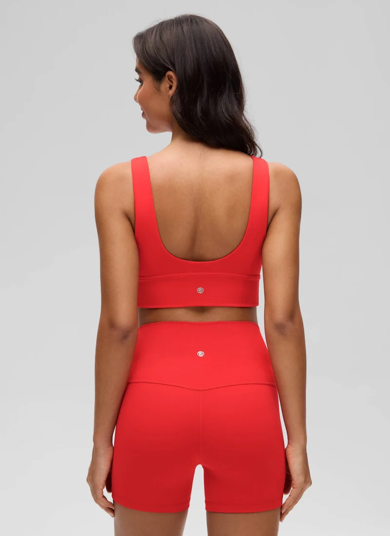 Butterluxe Deep V Neck Longline Sports Bra