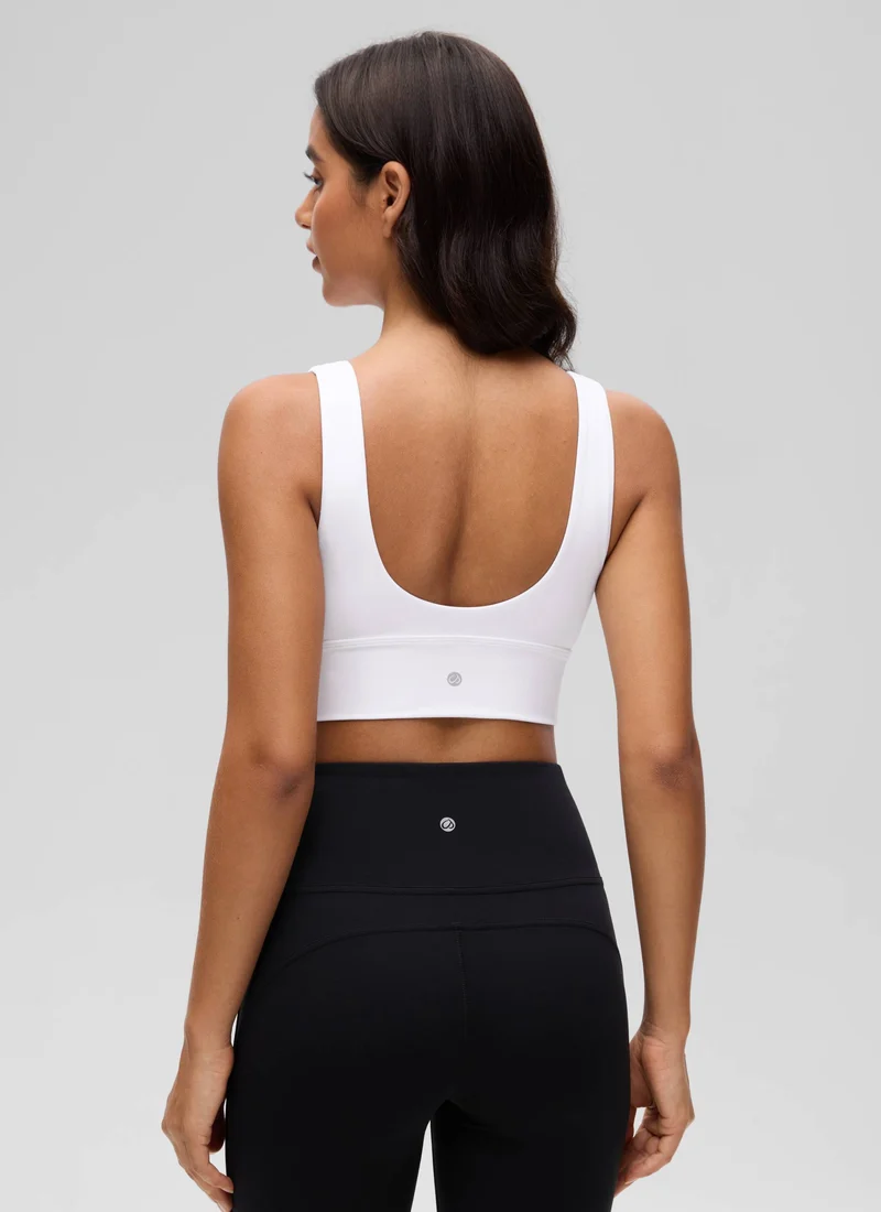 Butterluxe Deep V Neck Longline Sports Bra