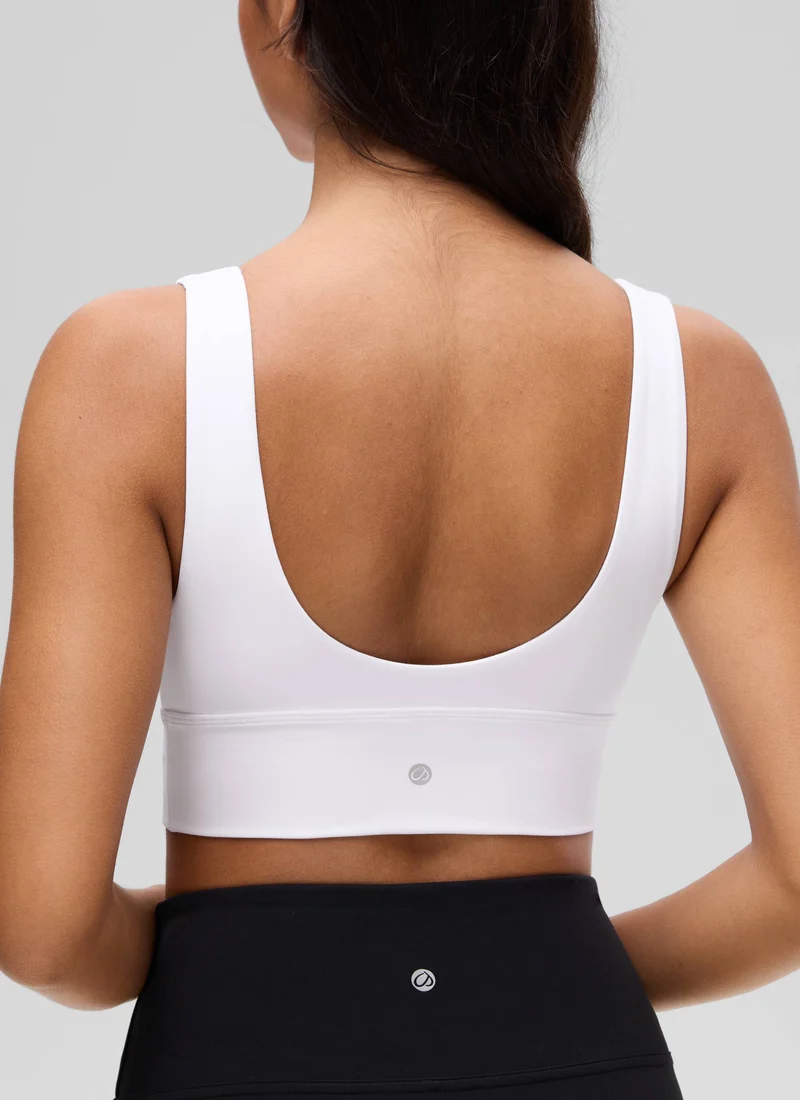 Butterluxe Deep V Neck Longline Sports Bra