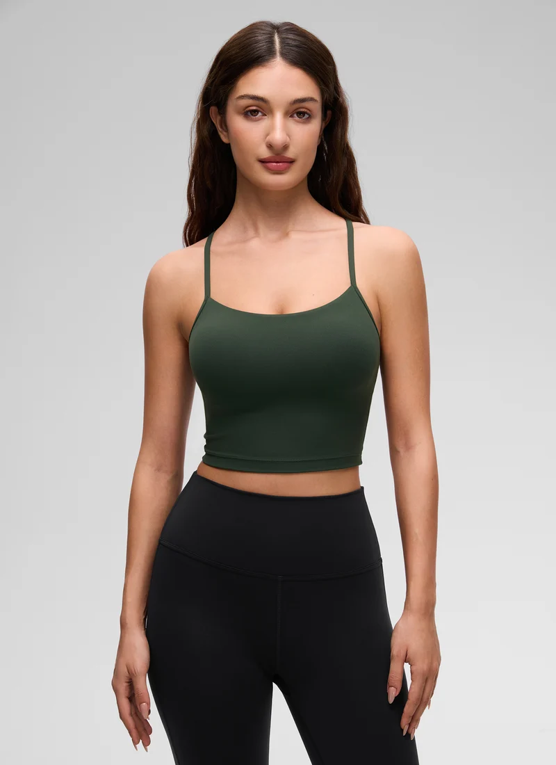 Butterluxe Y Back Built in Bra Tank
