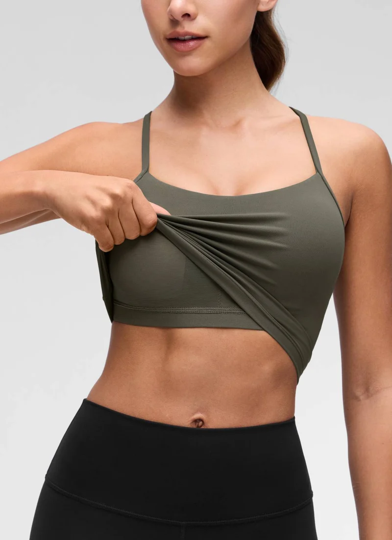 Butterluxe Y Back Built in Bra Tank