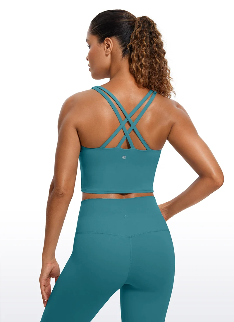 Butterluxe Criss Cross Back Built-in Bra Tanks