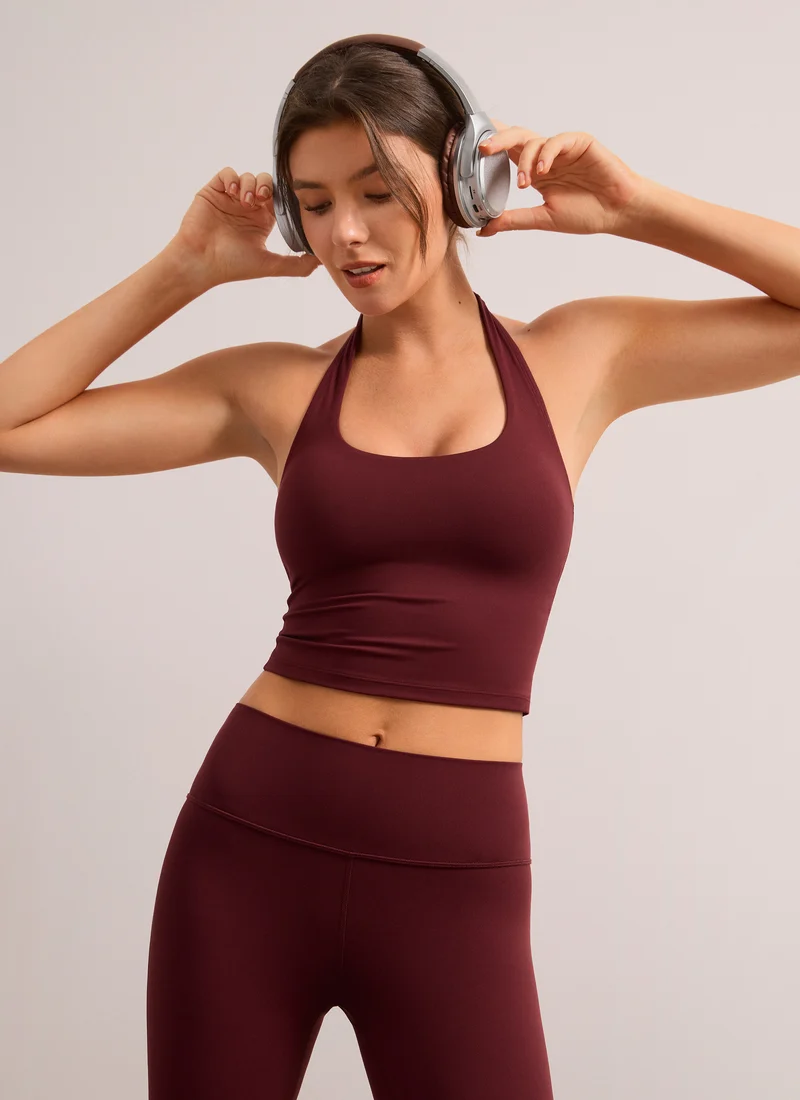 Butterluxe Built in Bra Halter Tank