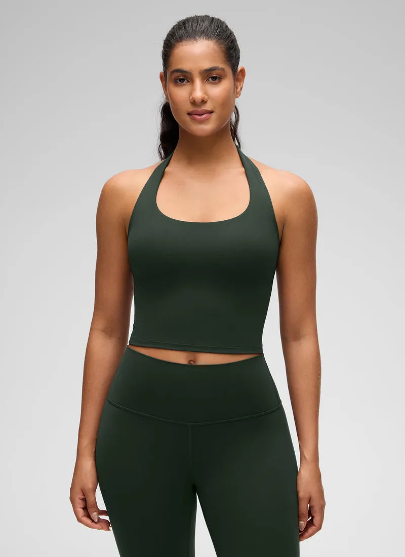 Butterluxe Built in Bra Halter Tank