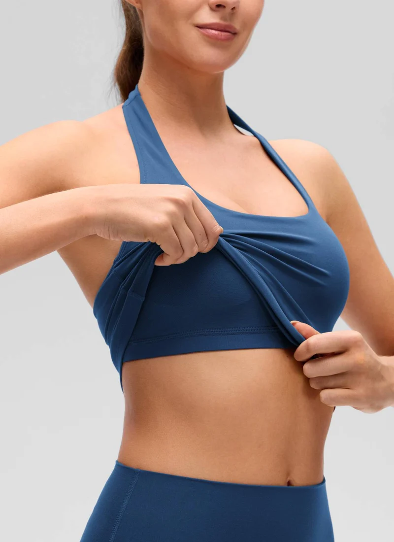Butterluxe Built in Bra Halter Tank