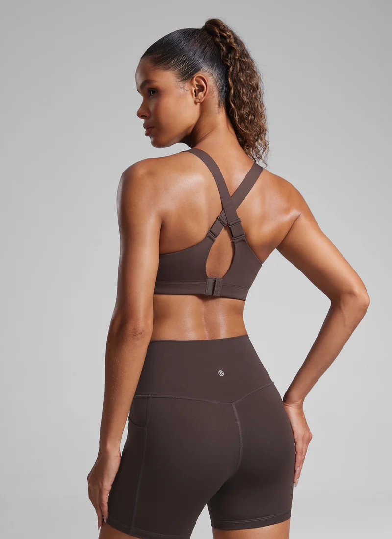 Zip Front High Impact Sports Bra