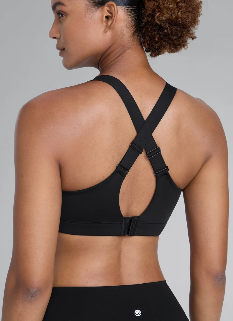 Zip Front High Impact Sports Bra