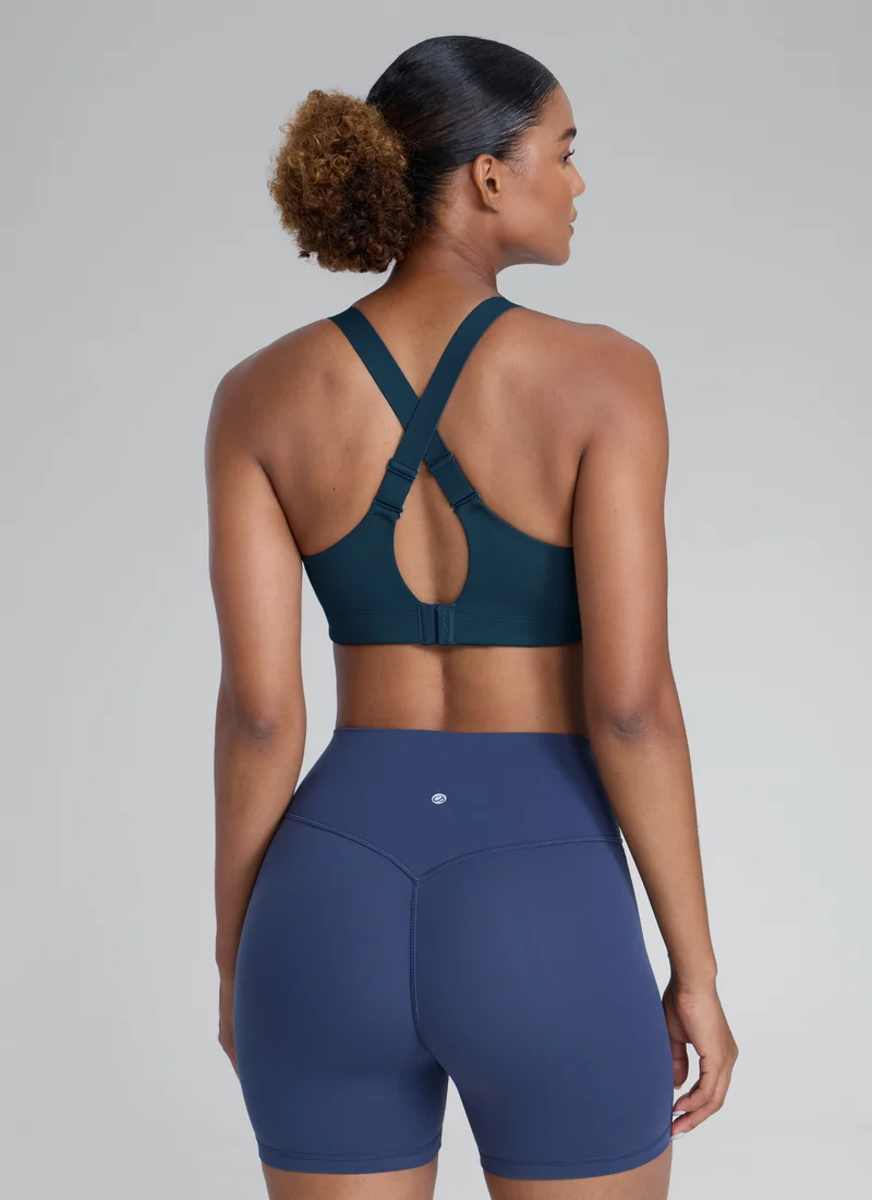 Zip Front High Impact Sports Bra