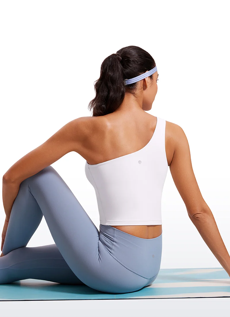 Butterluxe Built in Bra One Shoulder Tank