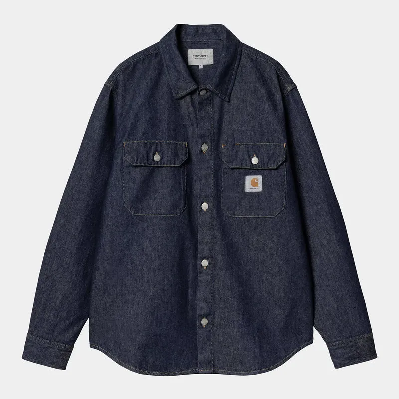 Harvey Shirt Jacket Blue Rinsed