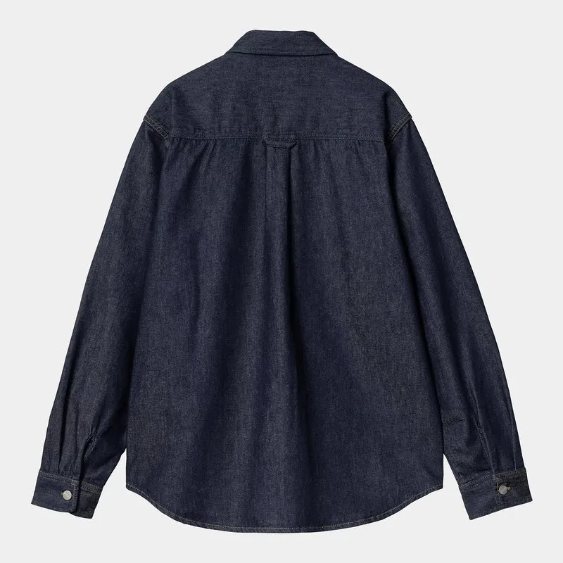 Harvey Shirt Jacket Blue Rinsed