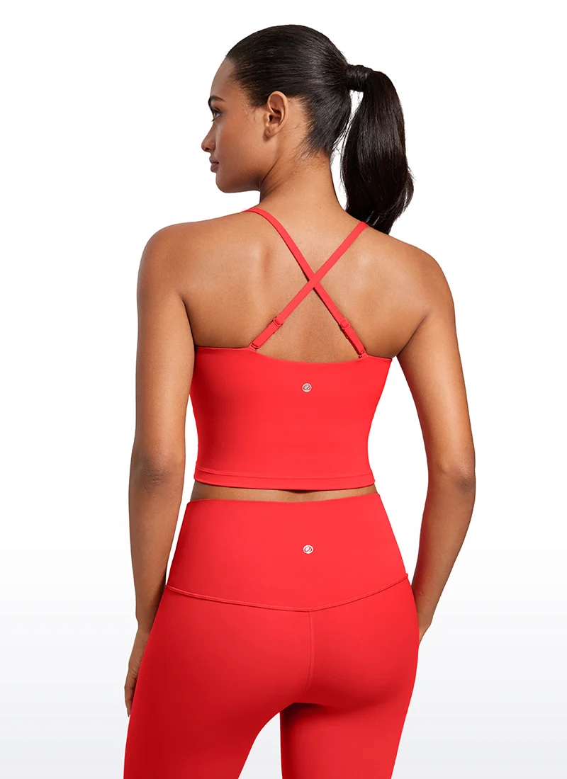 Butterluxe Built in Bra Adjustable Strap Tank
