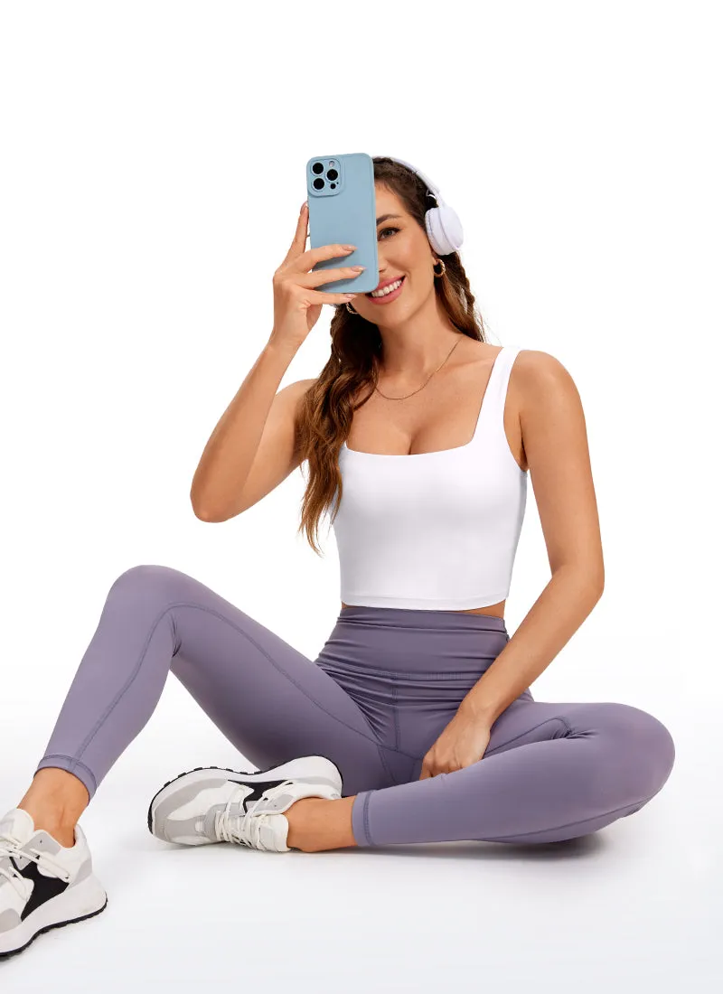 Butterluxe Square Neck Built in Bra Tank