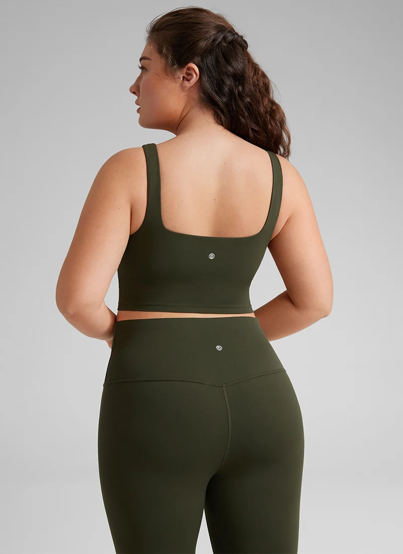 Butterluxe Square Neck Built in Bra Tank