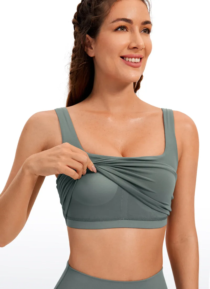 Butterluxe Square Neck Built in Bra Tank