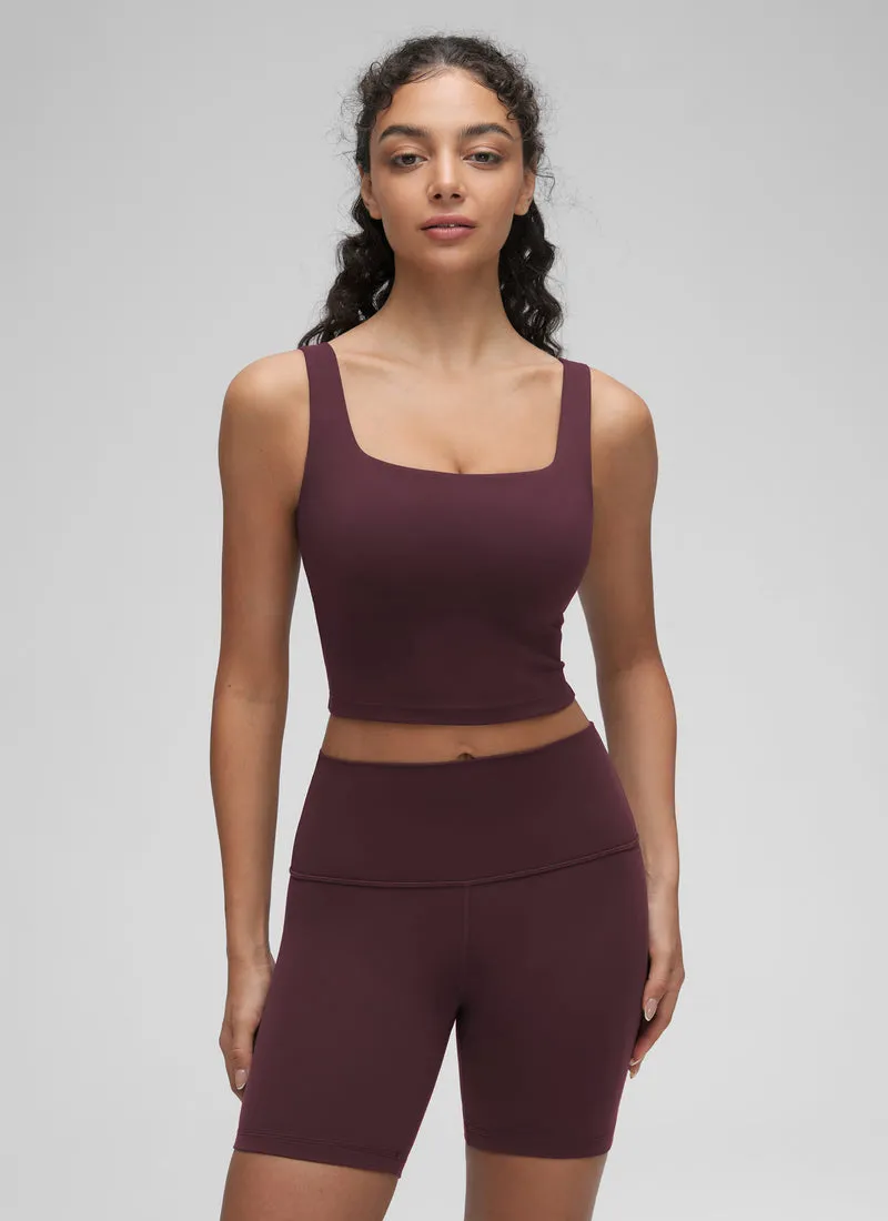 Butterluxe Square Neck Built in Bra Tank