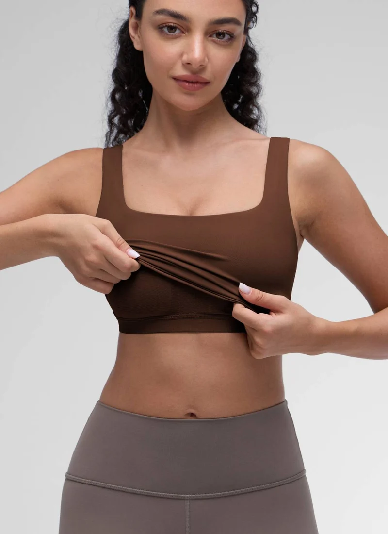 Butterluxe Square Neck Built in Bra Tank