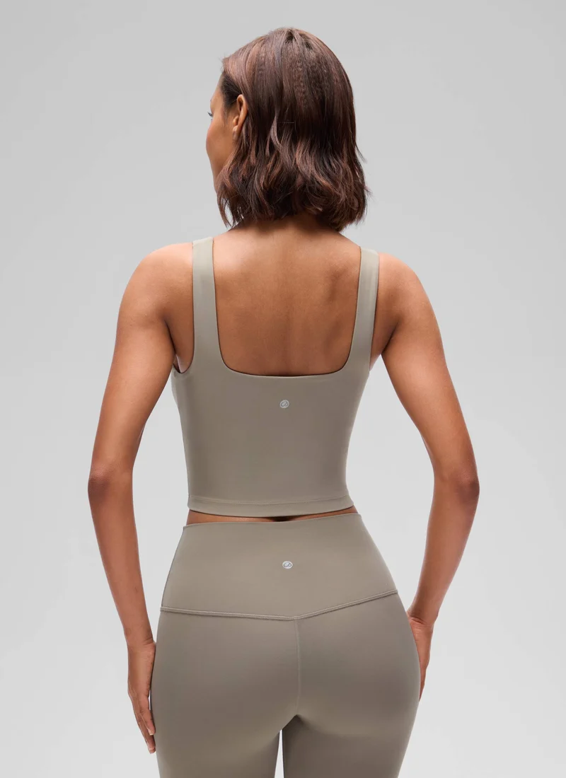 Butterluxe Square Neck Built in Bra Tank