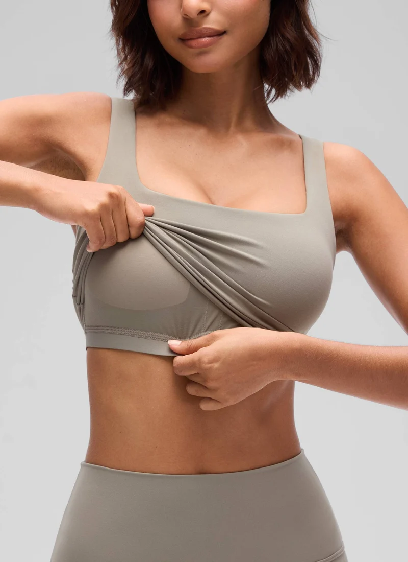 Butterluxe Square Neck Built in Bra Tank