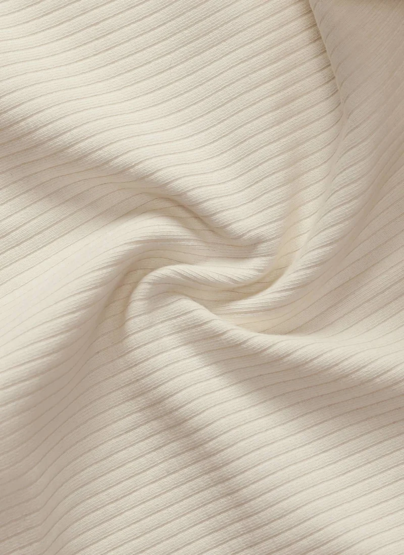Ribbed U Neck Built in Bra Tank