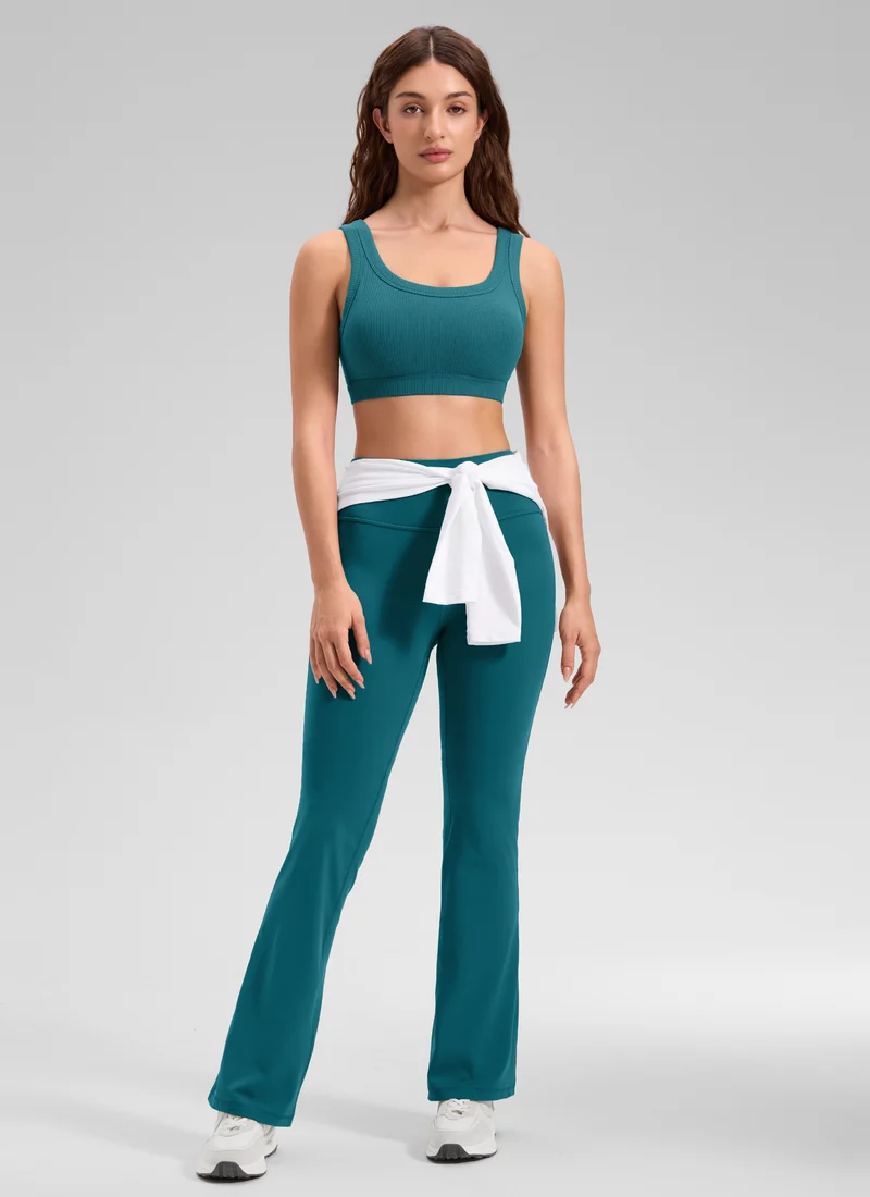 Ribbed U Back Sports Bra