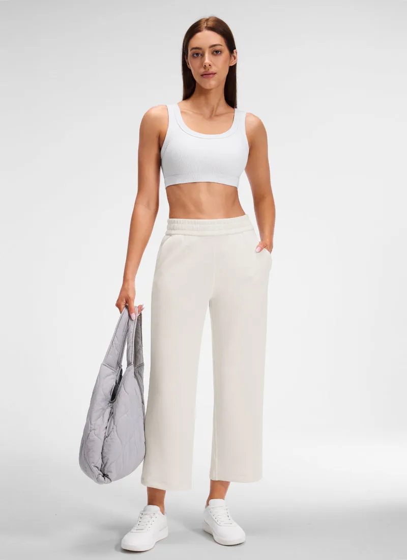 Ribbed U Back Sports Bra