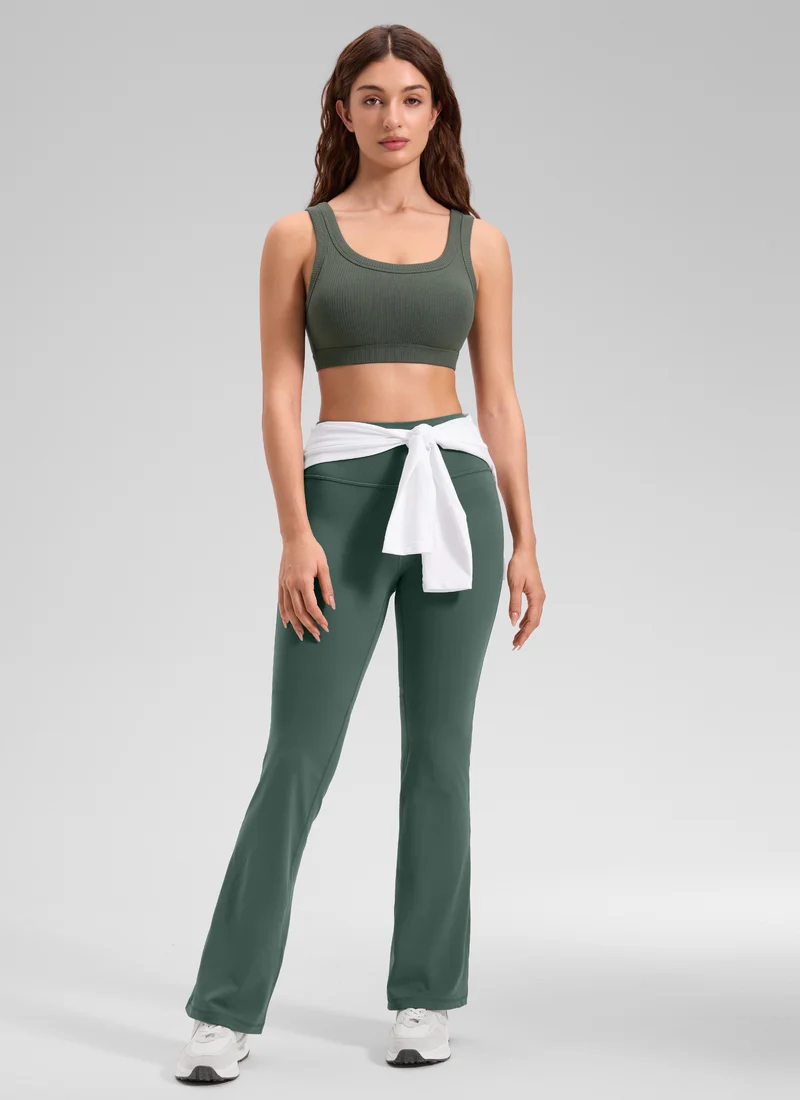 Ribbed U Back Sports Bra