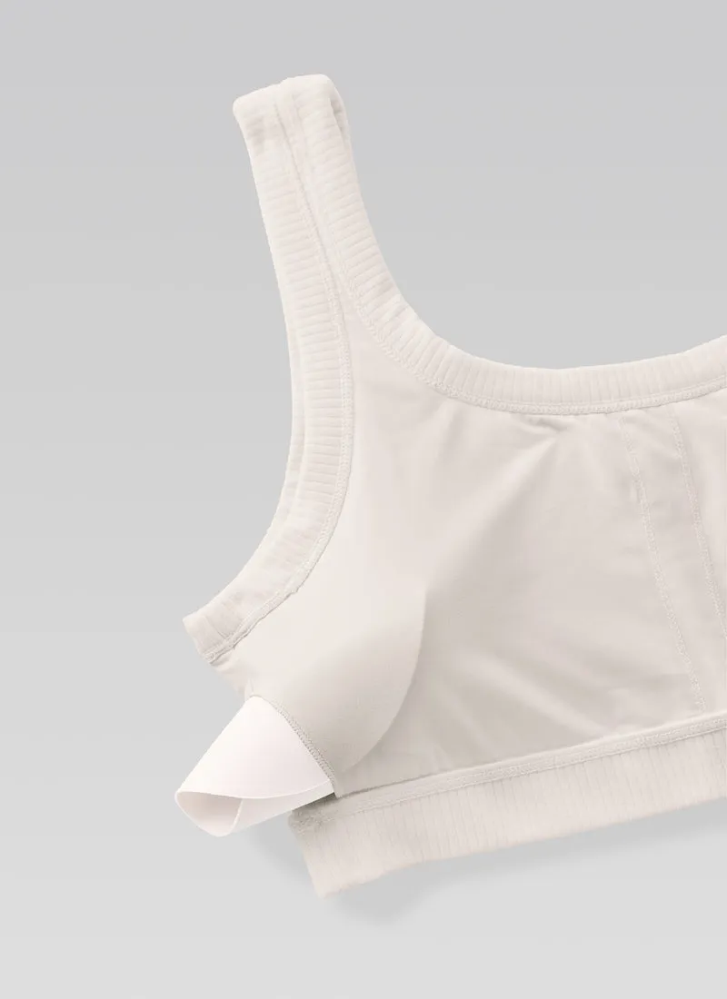 Ribbed U Back Sports Bra