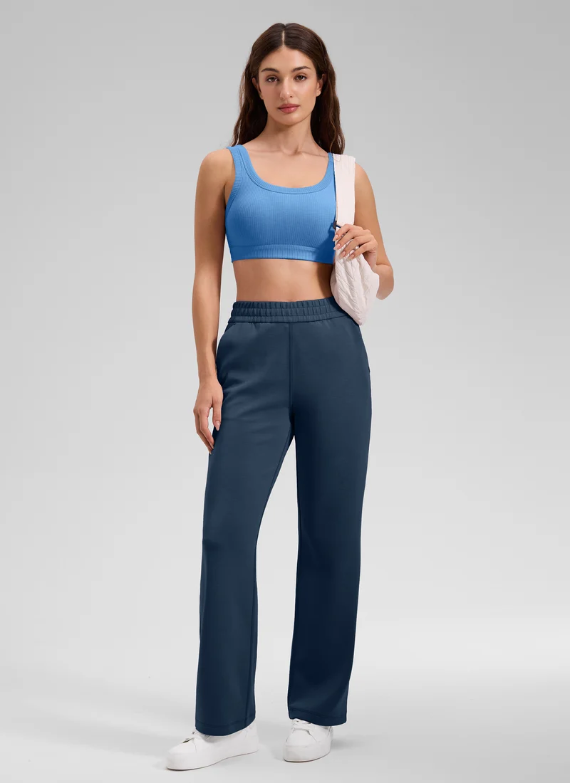 Ribbed U Back Sports Bra