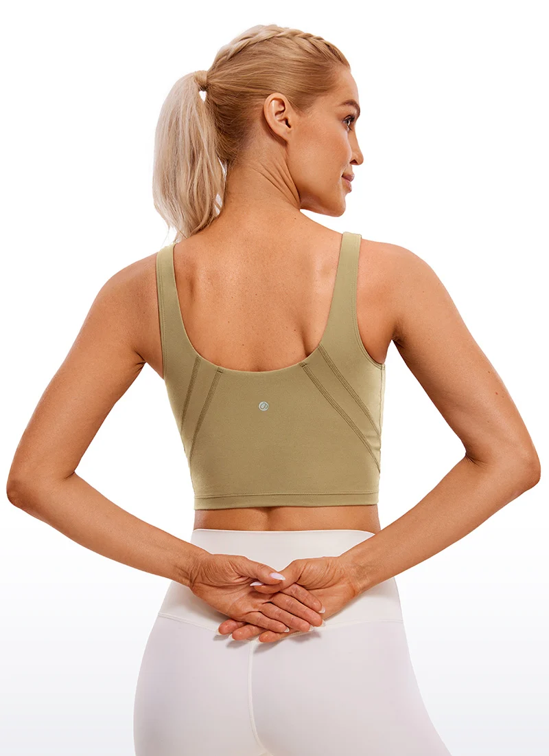 Butterluxe V Neck Built in Bra Tank