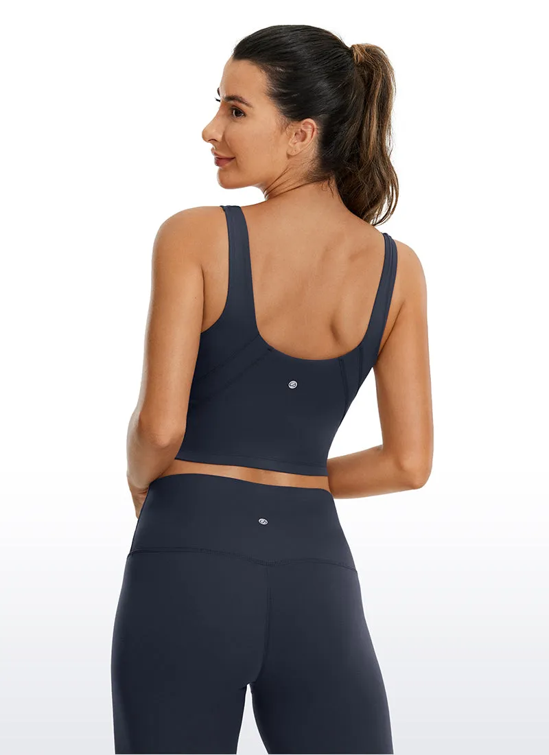 Butterluxe V Neck Built in Bra Tank