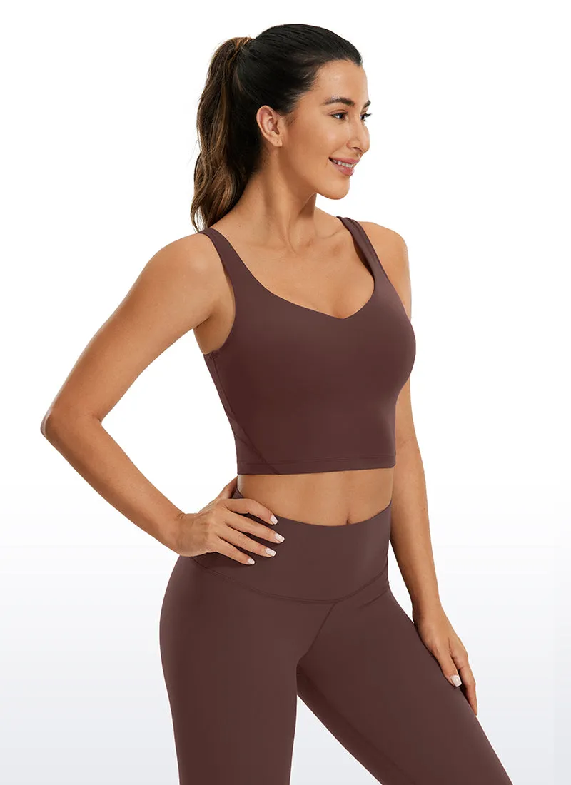 Butterluxe V Neck Built in Bra Tank