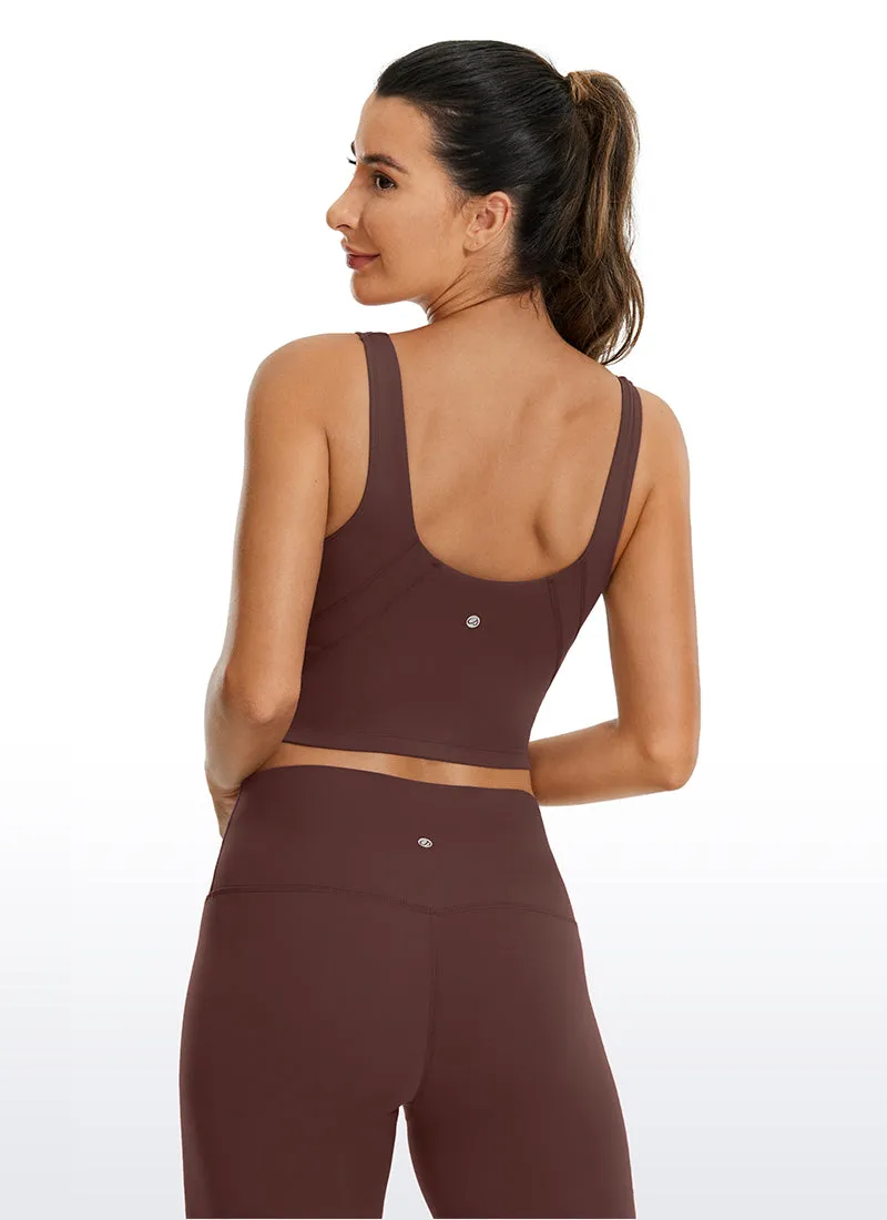 Butterluxe V Neck Built in Bra Tank