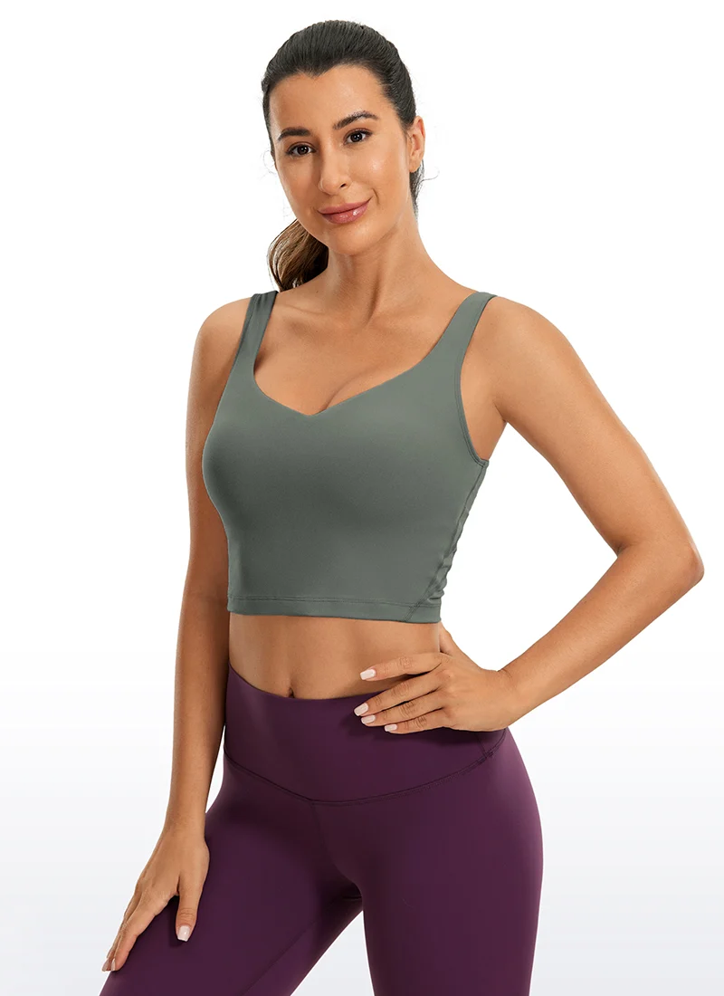 Butterluxe V Neck Built in Bra Tank