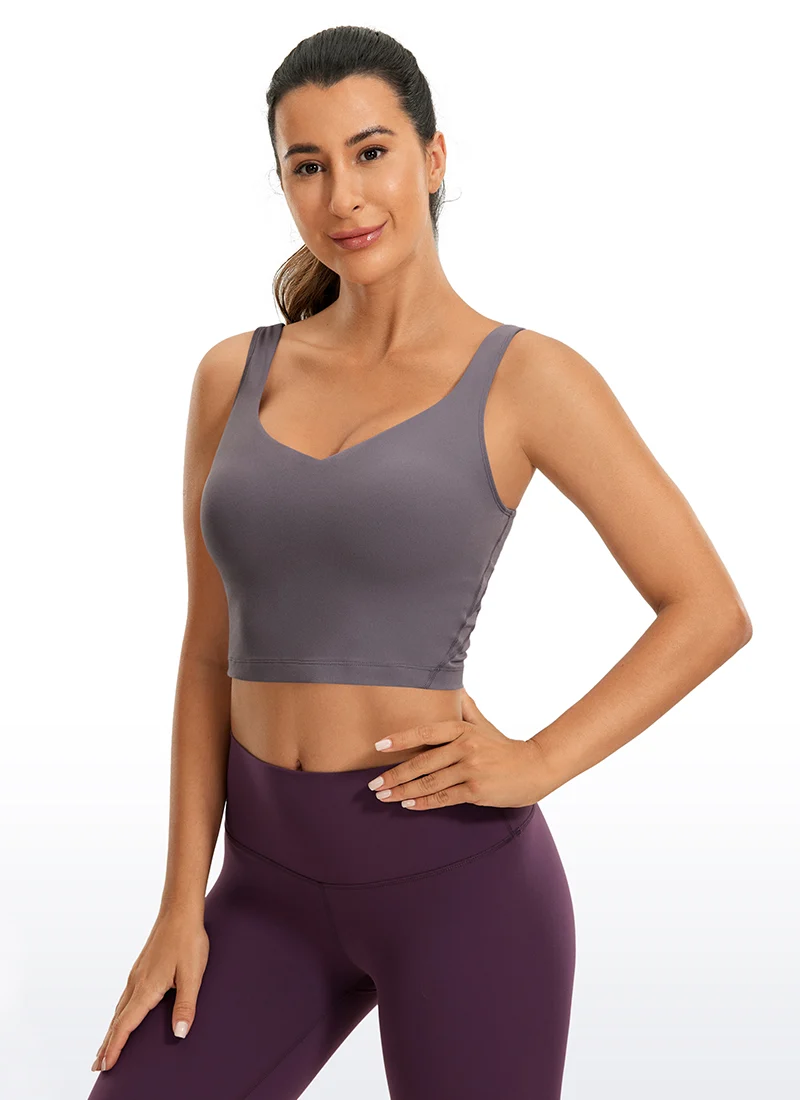 Butterluxe V Neck Built in Bra Tank