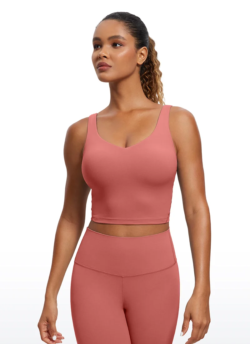 Butterluxe V Neck Built in Bra Tank