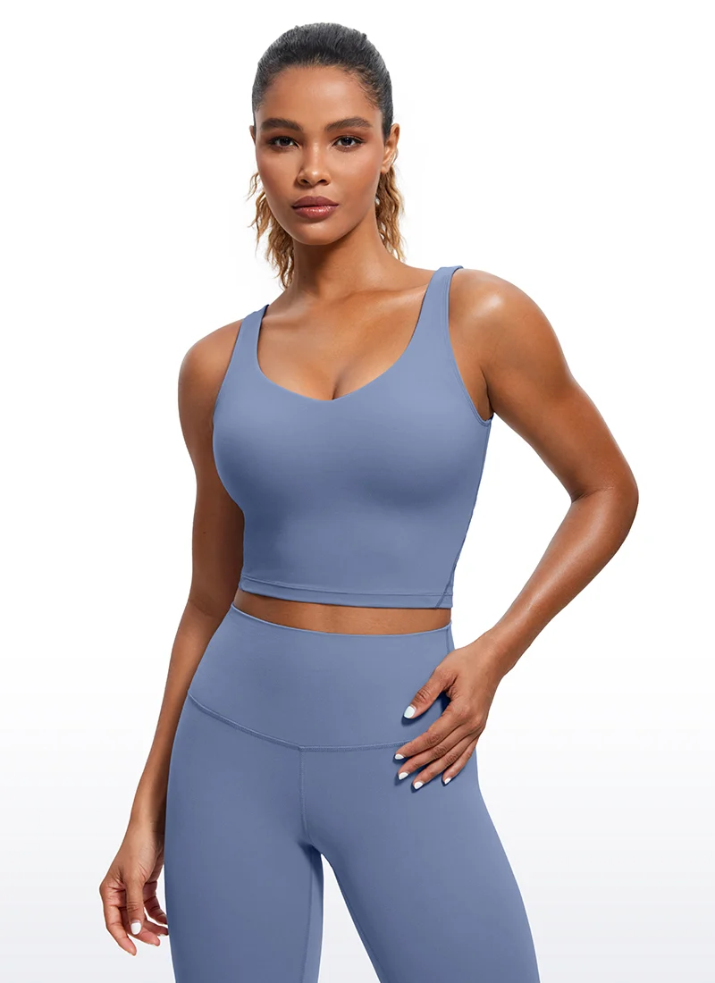Butterluxe V Neck Built in Bra Tank