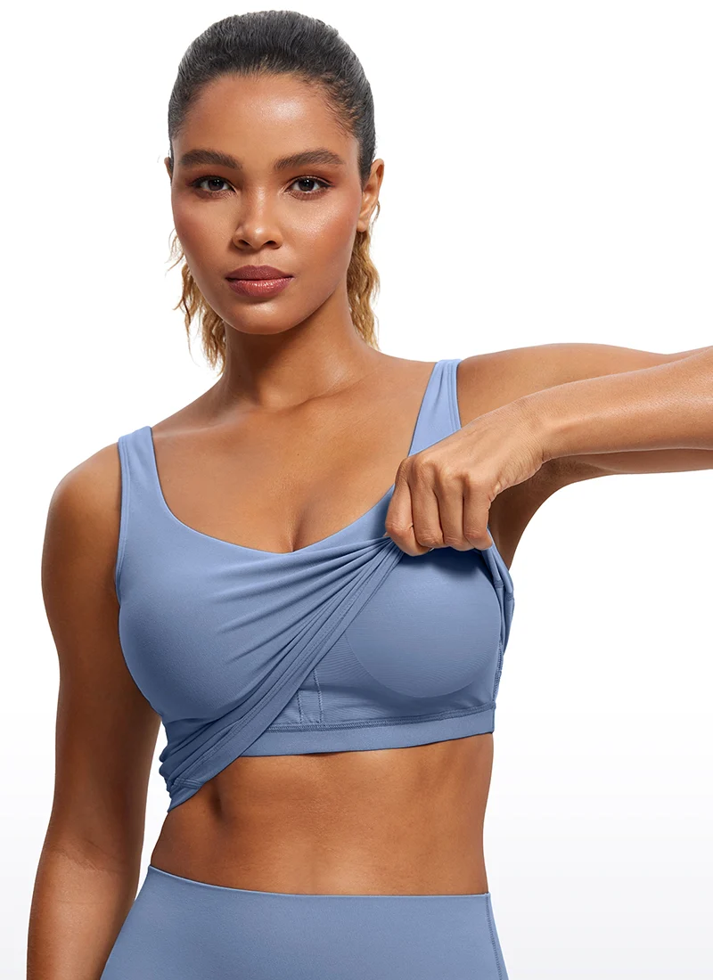 Butterluxe V Neck Built in Bra Tank