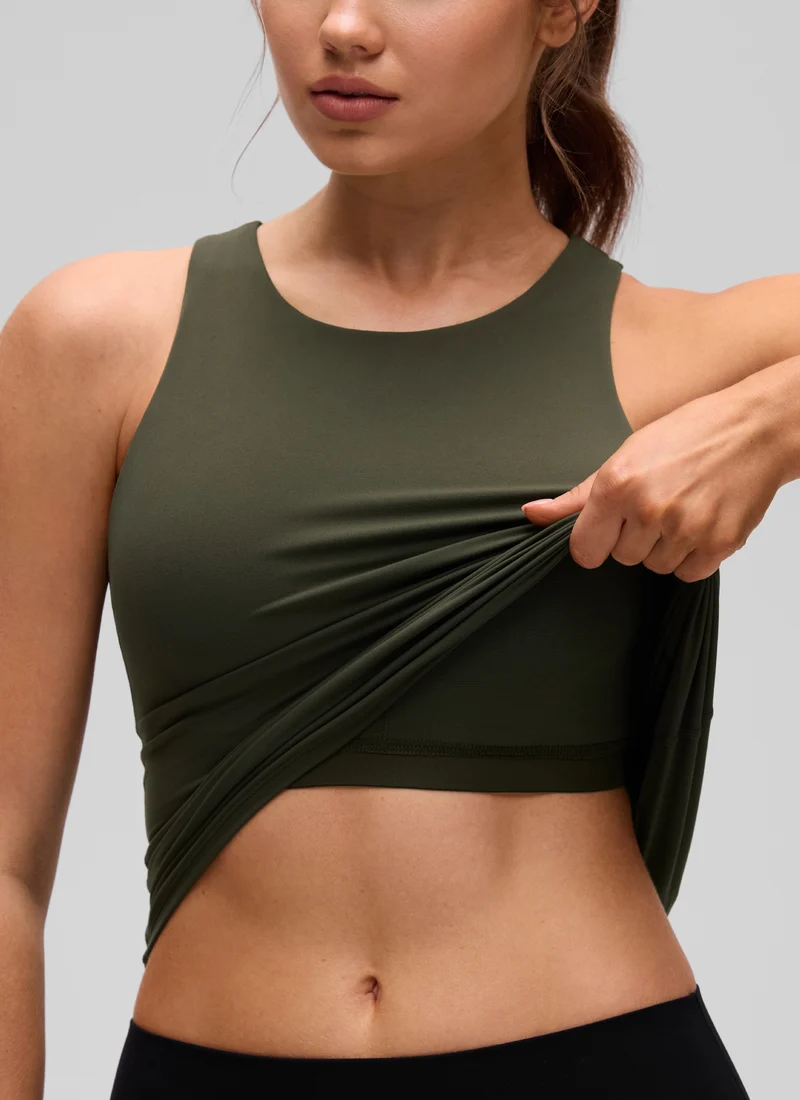 Butterluxe Built in Bra Scoop Neck Tank