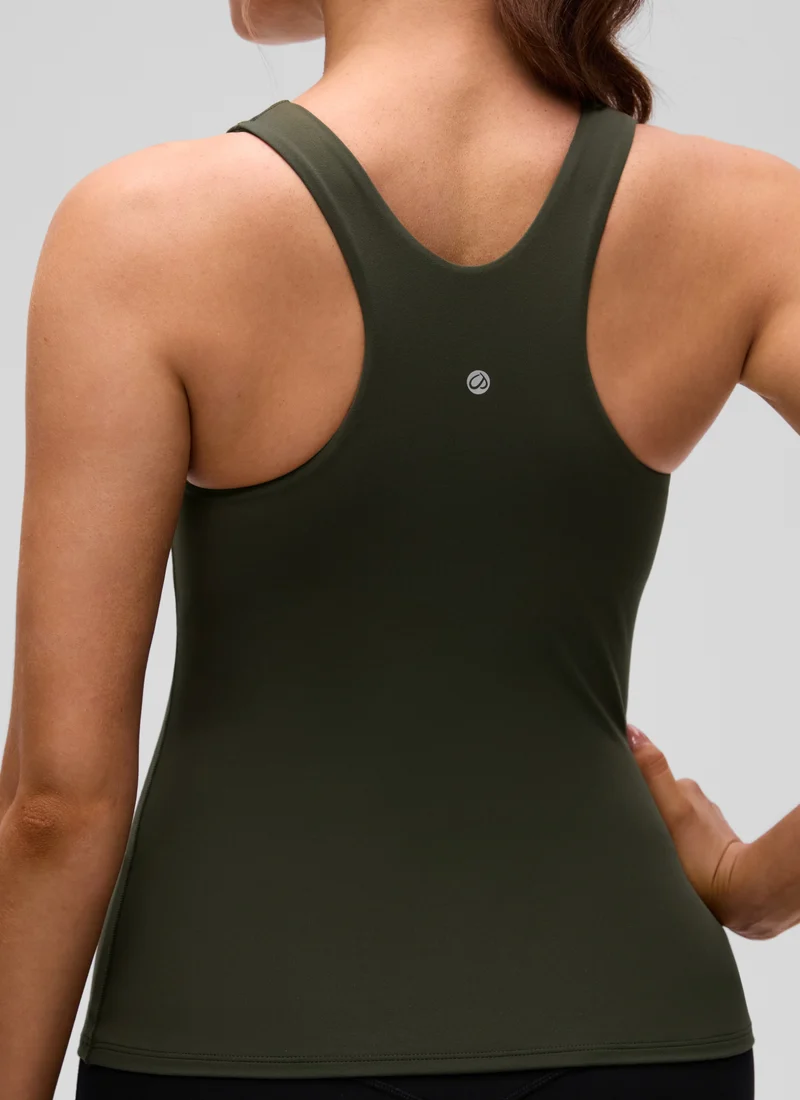 Butterluxe Built in Bra Scoop Neck Tank