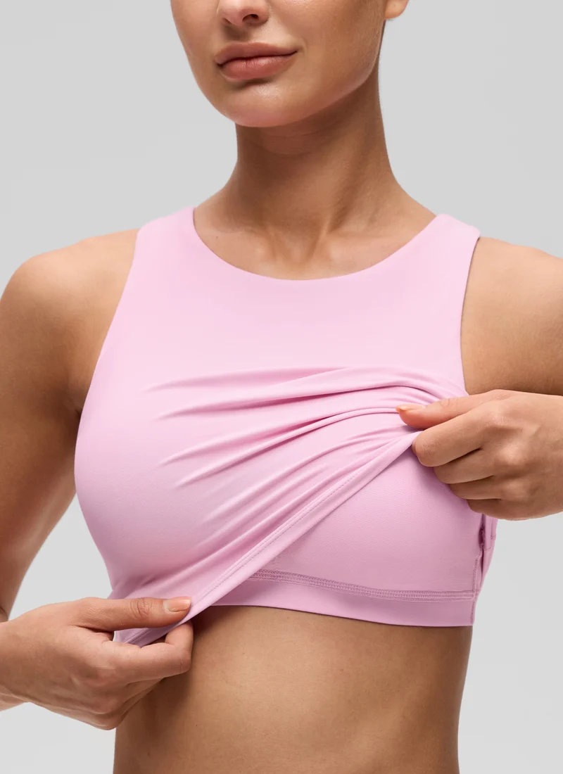 Butterluxe High Neck Built in Bra Tank