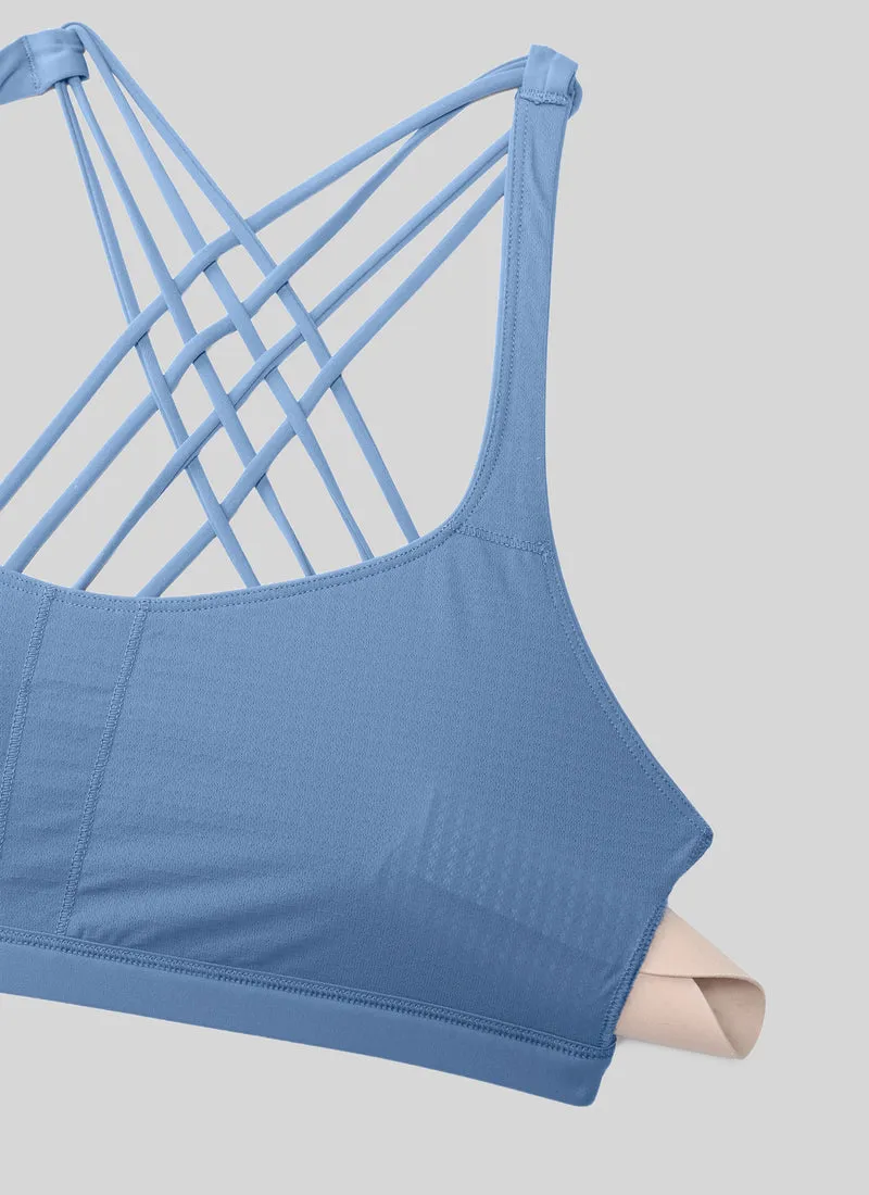 Nakedfeel Low Cut Strappy Bra (8 Straps)
